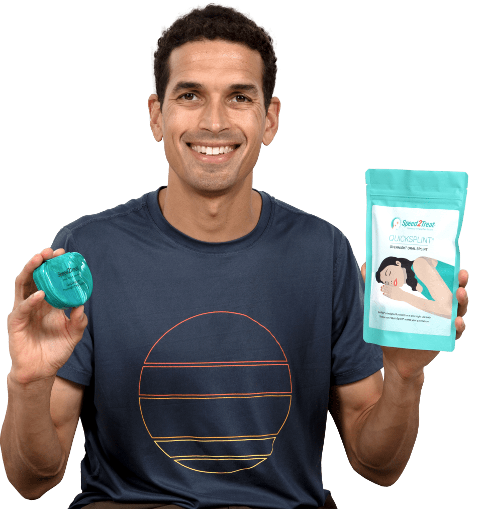 Smiling Man With Home Healing Kit